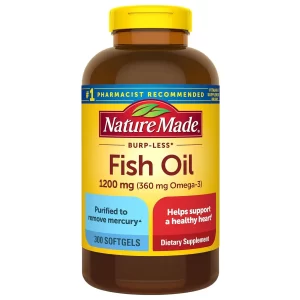 Dầu cá Omega 3 fish oil 1200mg Nature Made 300 viên của Mỹ