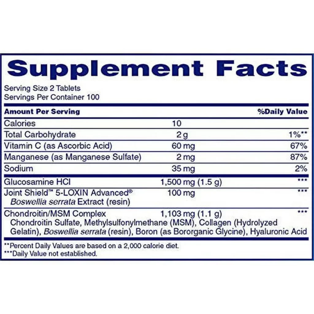 Thành phần Viên uống Bổ xương khớp Osteo Biflex 200 viên của Mỹ