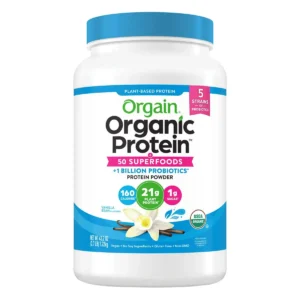 Bột Protein orgain organic protein Superfoods 1.22kg hương Vani của Mỹ