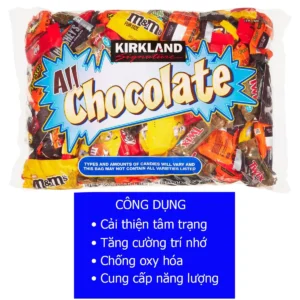 Công dụng Kẹo socola tổng hợp Kirkland Chocolate 150 Pieces 2.55kg của Mỹ