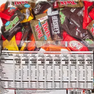 Thành phần  Kẹo socola tổng hợp Kirkland Chocolate 150 Pieces 2.55kg của Mỹ