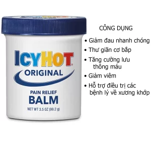 Công dụng Dầu xoa bóp Icy Hot Balm Original giảm đau nhức của Mỹ