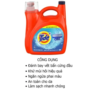 Công dụng Nước giặt Tide Advanced Power Oxi 4.27 lít của Mỹ