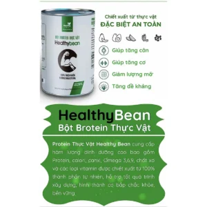 Công dụng Bột Protein Healthy Bean hỗ trợ tăng cơ đốt mỡ cho người tập gym