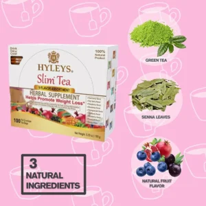 Giới thiệu Trà Giảm Cân thảo mộc Slim Tea Hyleys 9 hương vị 100 gói của Mỹ