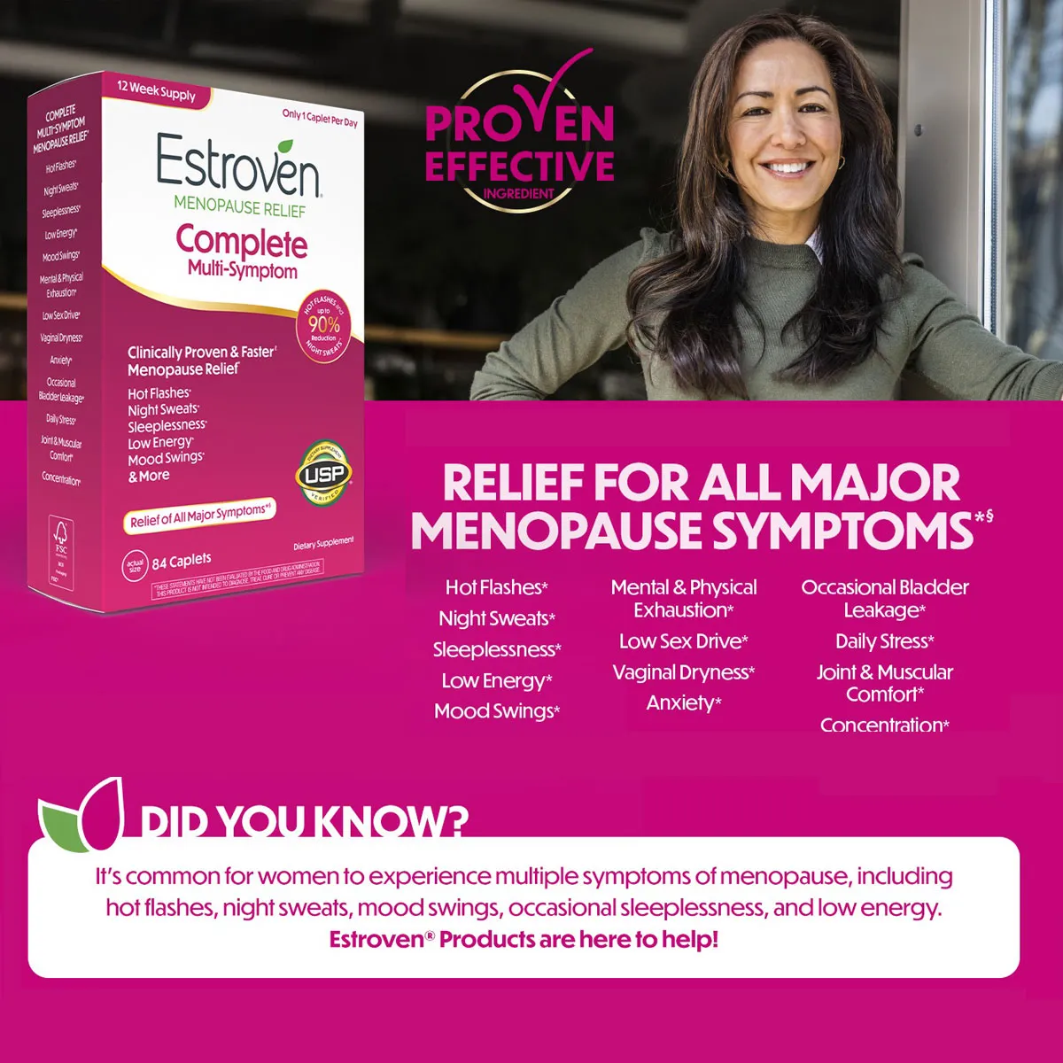 Giới thiệu Viên uống Cân Bằng Nội Tiết Tố cho Phụ Nữ Estroven 84 viên của Mỹ