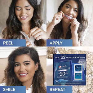 Hướng dẫn sử dụng Miếng dán trắng răng Crest 3D White Professional Effects Adcanced