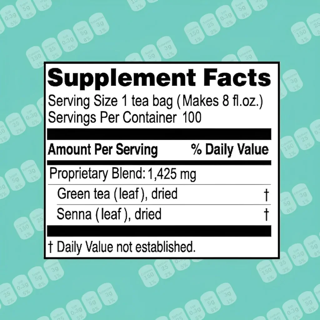 Thành phần Trà Giảm Cân thảo mộc Slim Tea Hyleys 9 hương vị 100 gói của Mỹ