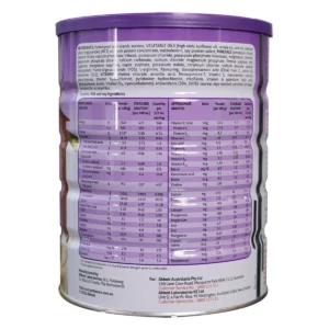 Thành phần Sữa Pediasure Úc dạng bột hương Vani 850g cho bé 1 đến 10 tuổi