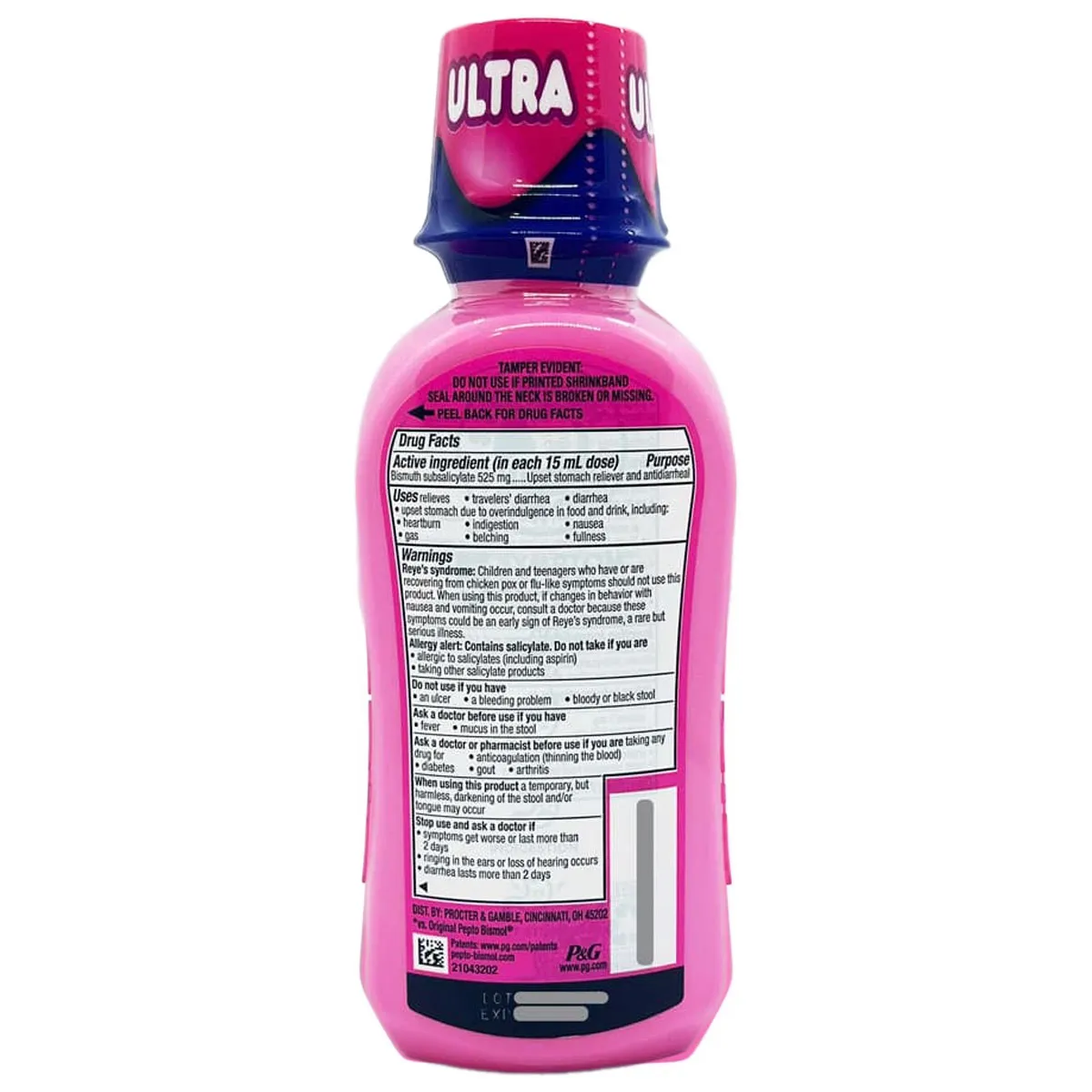 Siro Pepto Bismol Ultra hỗ trợ tiêu hóa và dạ dày 354ml của Mỹ - Ảnh 2