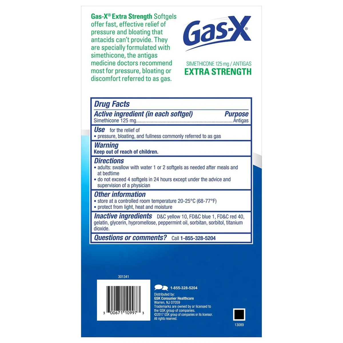 Viên giảm đầy hơi khó tiêu Gas X Extra Strength 120 viên - Ảnh 2