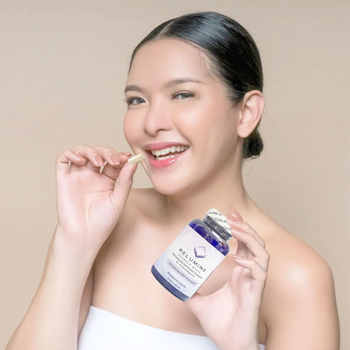 Viên trắng da Relumins Glutathione 1650mg 90 viên của Mỹ - Ảnh 8