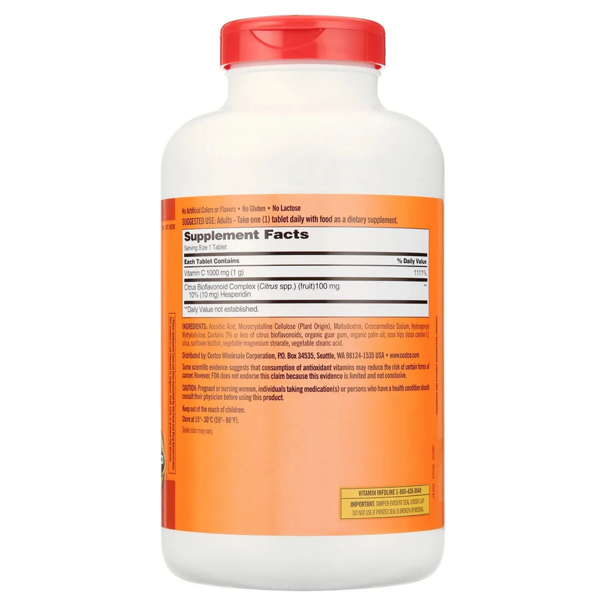 Viên uống Vitamin C 1000mg Kirkland 500 viên của Mỹ - Ảnh 2
