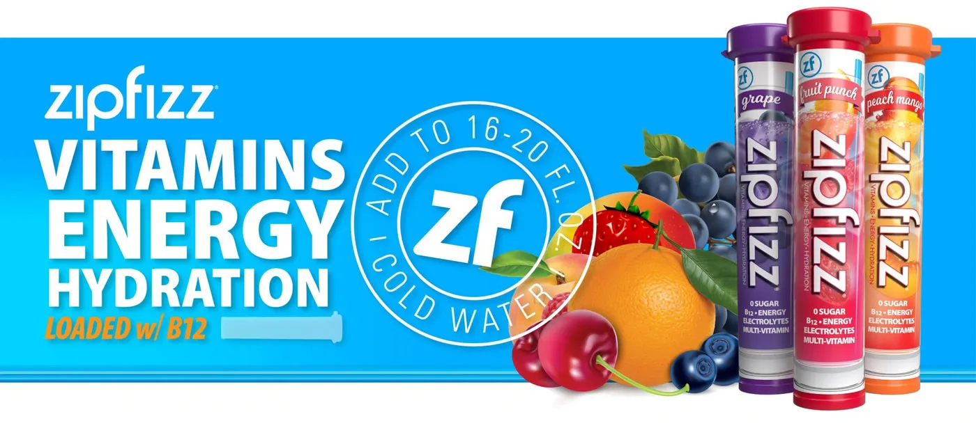 Giới thiệu Bột Vitamin và khoáng chất bổ sung năng lượng Zipfizz 30 ống