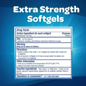 Thành phần Viên giảm đầy hơi khó tiêu Gas X Extra Strength 120 Viên
