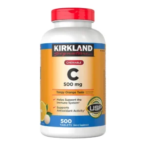 Viên ngậm Vitamin C 500mg Kirkland 500 viên của Mỹ