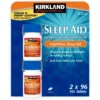 Viên uống hỗ trợ ngủ ngon Sleep Aid Kirkland 96x2 viên của Mỹ