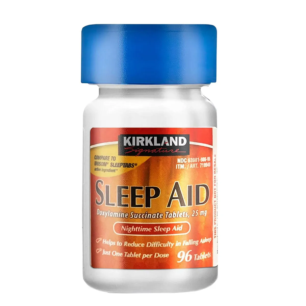 Viên uống hỗ trợ ngủ ngon Sleep Aid Kirkland 96x2 viên của Mỹ - Ảnh 3