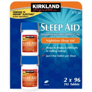 Viên uống hỗ trợ ngủ ngon Sleep Aid Kirkland 96x2 viên của Mỹ