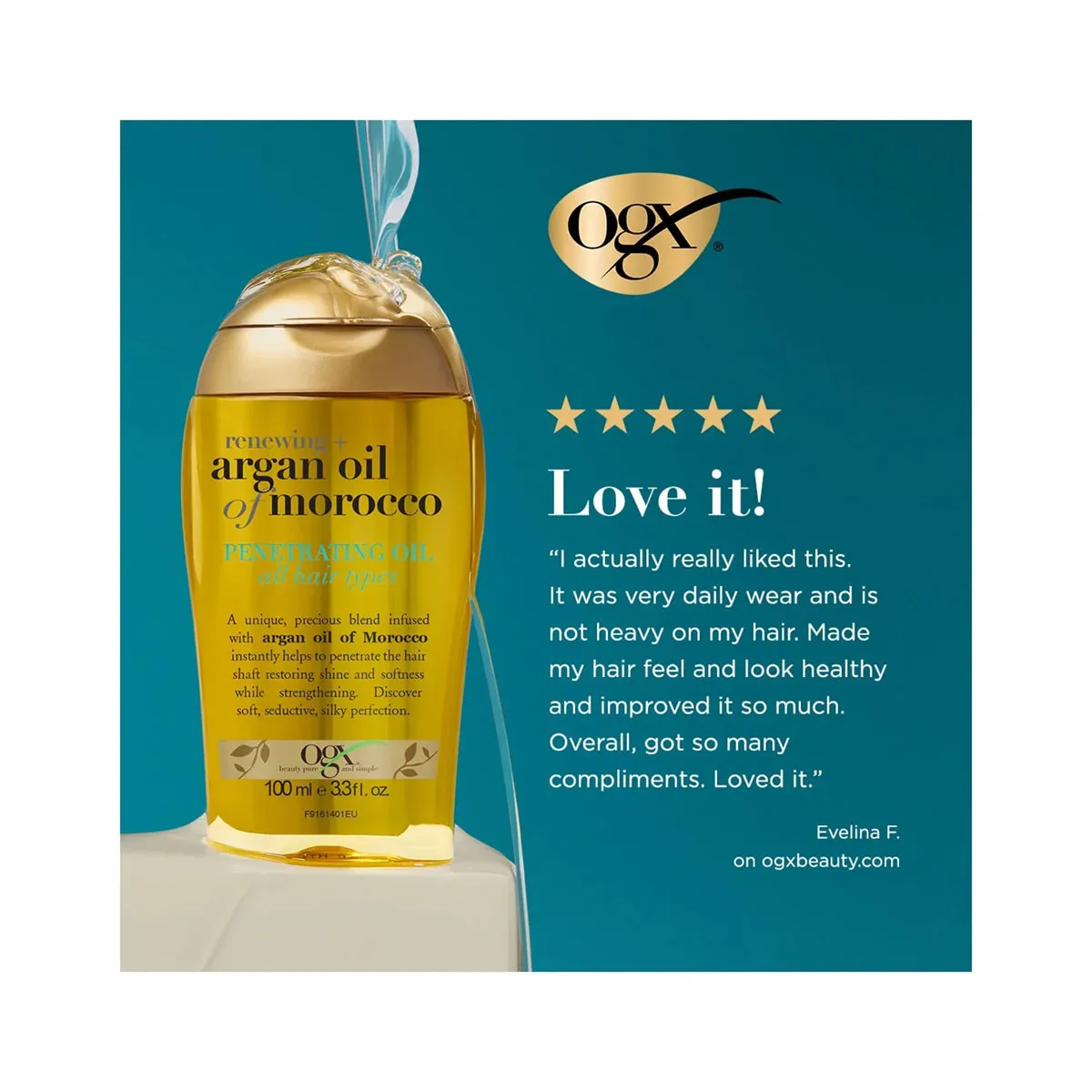 Tinh dầu dưỡng tóc OGX Argan Oil of Morocco Penetrating Mỹ - Ảnh 5