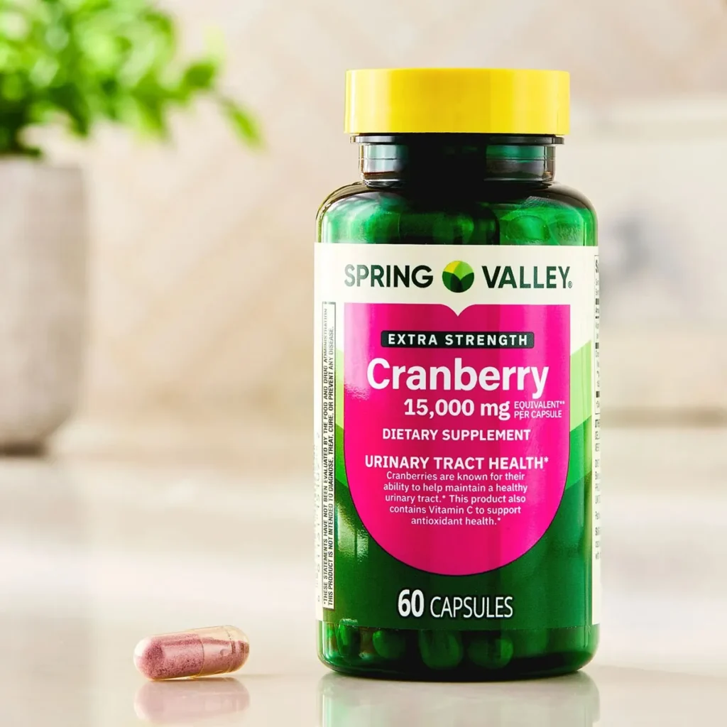 Giới thiệu Viên hỗ trợ tiết niệu Cranberry extra strength Spring Valley Mỹ