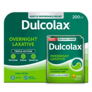 Viên giảm táo bón Dulcolax Laxative Bisacodyl 5mg 200 viên Mỹ