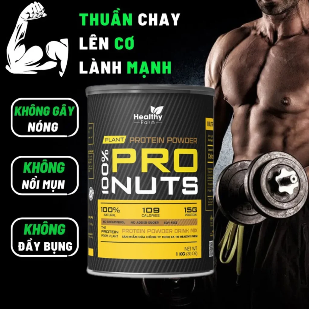 Giới thiệu Bột Protein Thực Vật ProNuts Tăng Cơ Giảm Mỡ 1kg