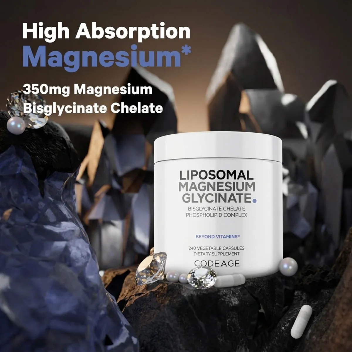 Giới thiệu Viên Liposomal Magnesium Glycinate 240 viên Codeage Mỹ