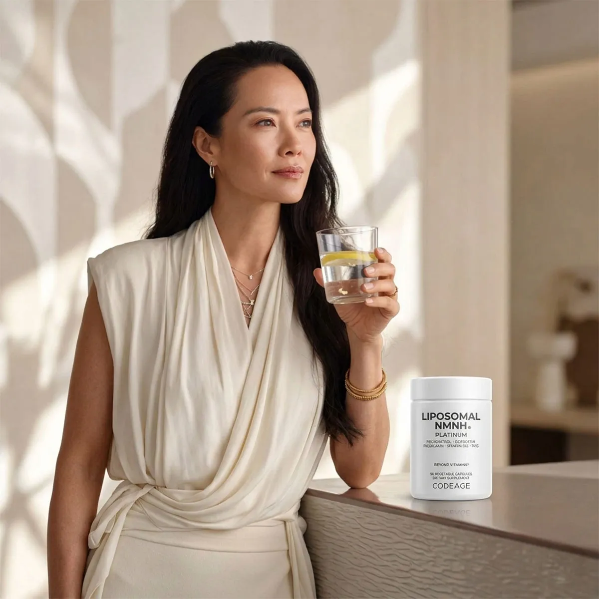 Giới thiệu Viên Liposomal NMN Platinum CodeAge 90 viên của Mỹ