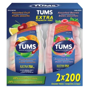 Viên nhai Tums Antacid Assorted Extra 750mg của Mỹ