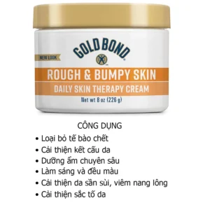 Công dụng kem dưỡng da gold Bond rough & Bumpy skin 226g của Mỹ