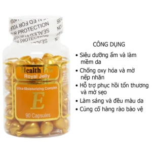 Công dụng Tinh dầu dưỡng da Vitamin E Health Pro Royal Jelly 90 viên