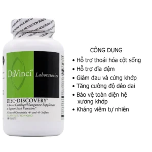Công dụng Viên DaVinci Disc Discovery Mỹ Hỗ Trợ Thoái Hóa Cột Sống