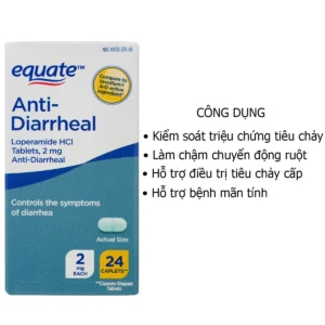 Viên cầm tiêu chảy Anti Diarrheal Equate 2mg của Mỹ - Ảnh 3
