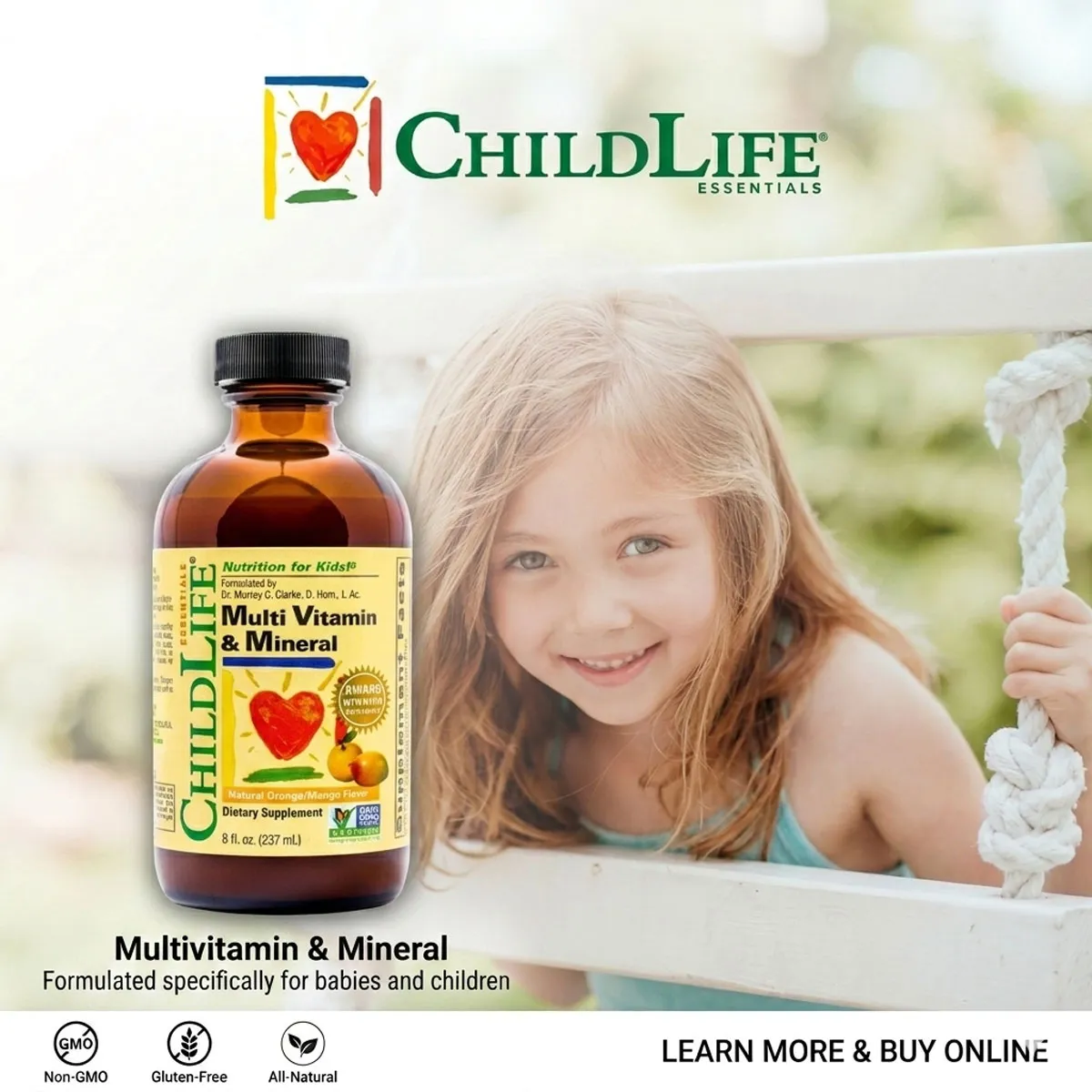 Giới thiệu Siro Vitamin Tổng Hợp ChildLife Multi Vitamin & Mineral 237ml Giới thiệu Siro Vitamin Tổng Hợp ChildLife Multi Vitamin & Mineral 237ml