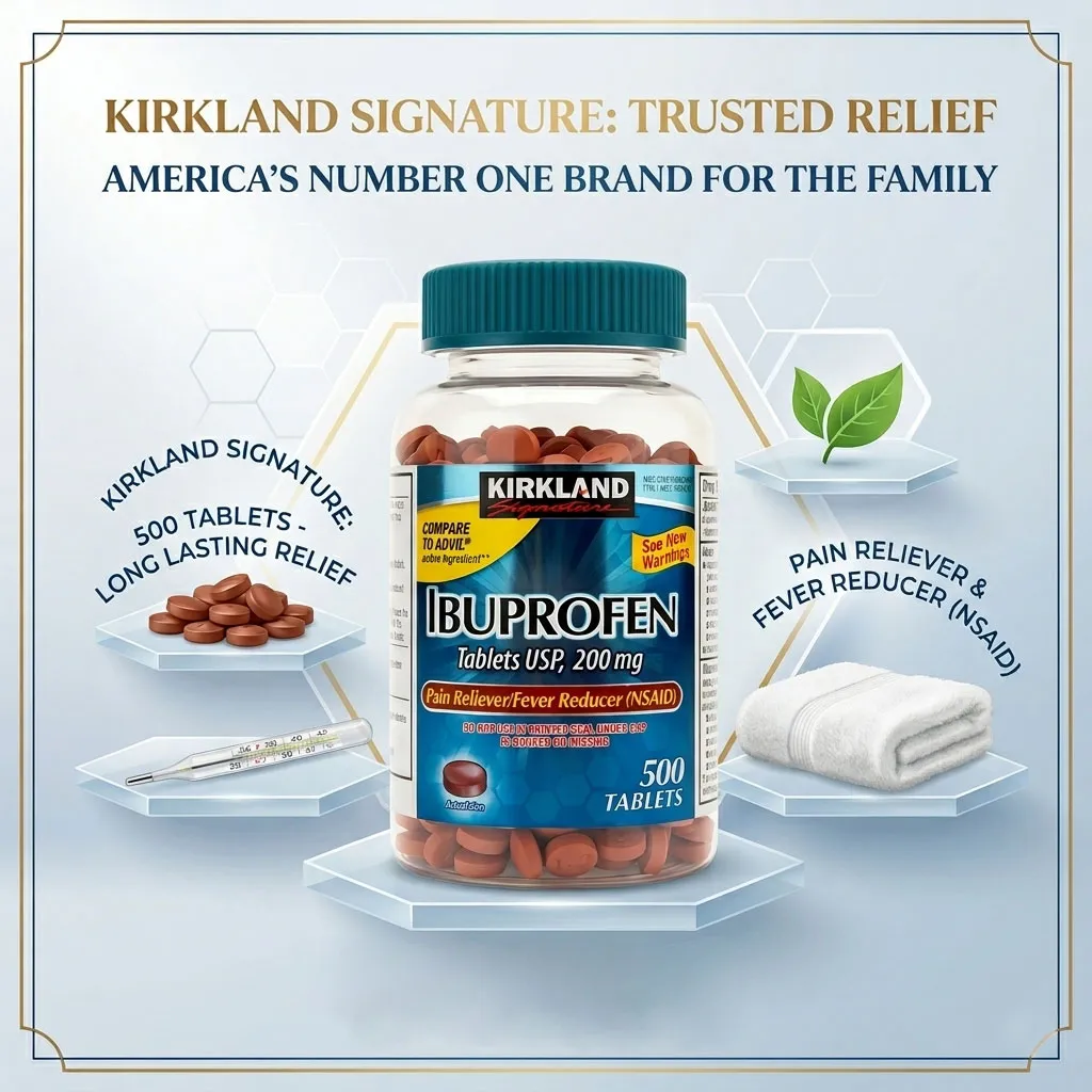 Giới thiệu Viên giảm đau hạ sốt Kirkland Ibuprofen 200mg 500 viên của Mỹ Giới thiệu Viên giảm đau hạ sốt Kirkland Ibuprofen 200mg 500 viên của Mỹ