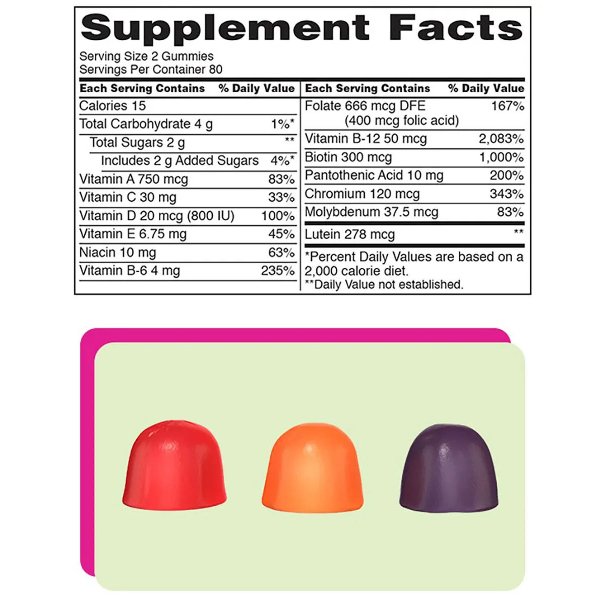 Kẹo dẻo Vitamin tổng hợp Adult Multivitamin Gummies Kirkland - Ảnh 5