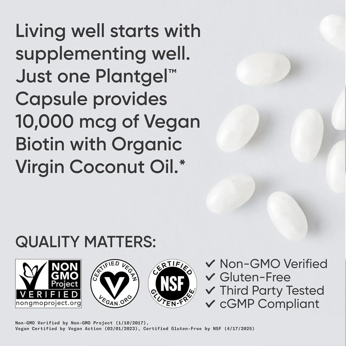 Viên Biotin 10000mcg Sports Research 120 viên của Mỹ - Ảnh 6