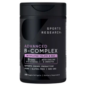 Viên Vitamin B Sports Research Advanced B Complex 180 Mỹ