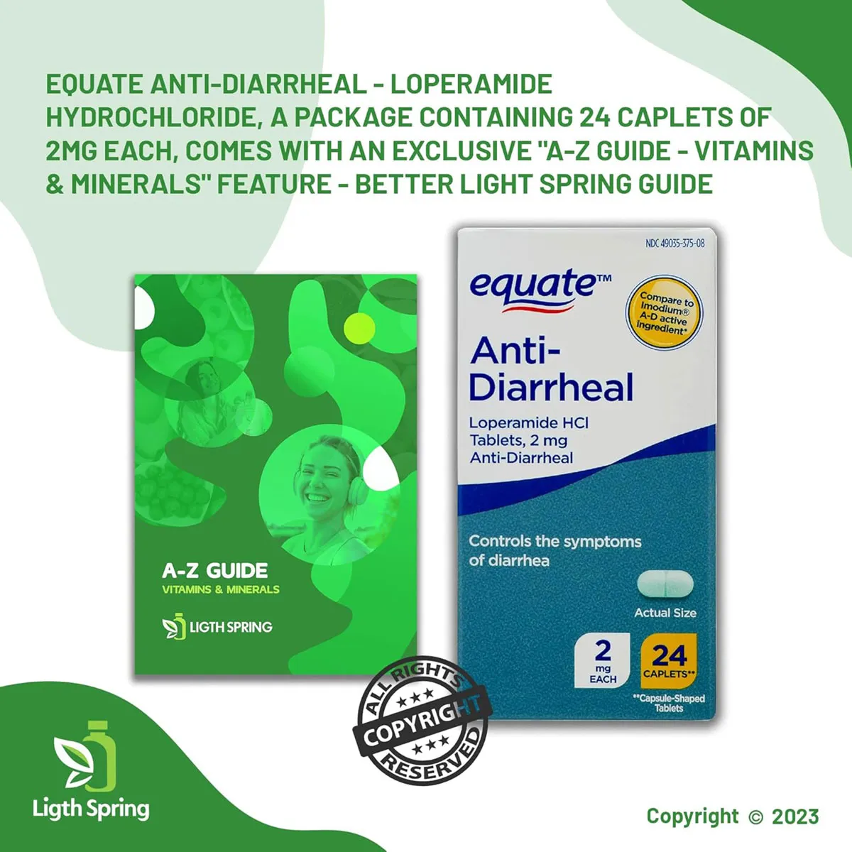 Viên cầm tiêu chảy Anti Diarrheal Equate 2mg của Mỹ - Ảnh 6