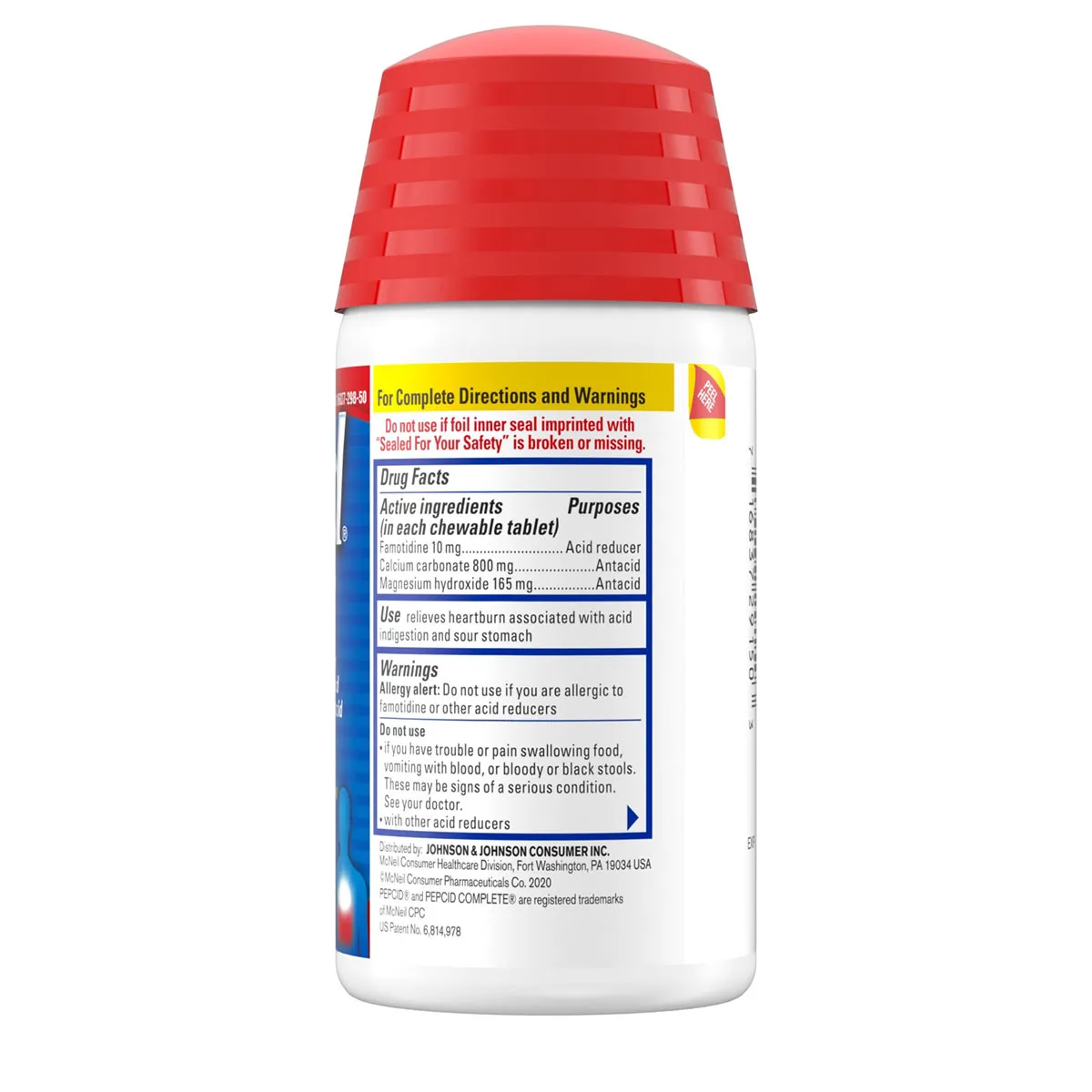 Viên ngậm giảm trào ngược và ợ nóng Pepcid Complete 50 viên - Ảnh 2