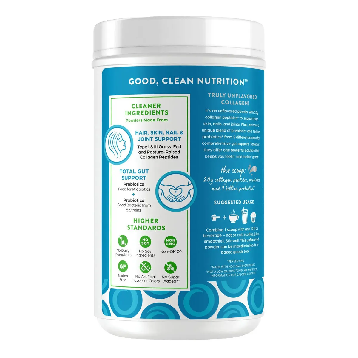 Bột Orgain Collagen Peptides Probiotics 726g của Mỹ - Ảnh 4