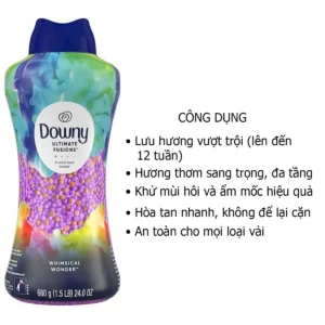 Công dụng Viên Xả Vải Khô Downy Ultimate Fusions Lưu Hương Lâu Mỹ