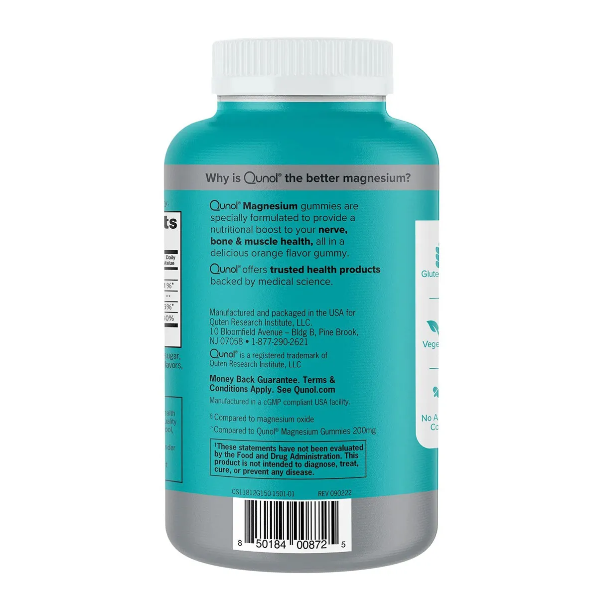 Kẹo Dẻo Qunol Magnesium Citrate 250mg 150 Viên Mỹ - Ảnh 4