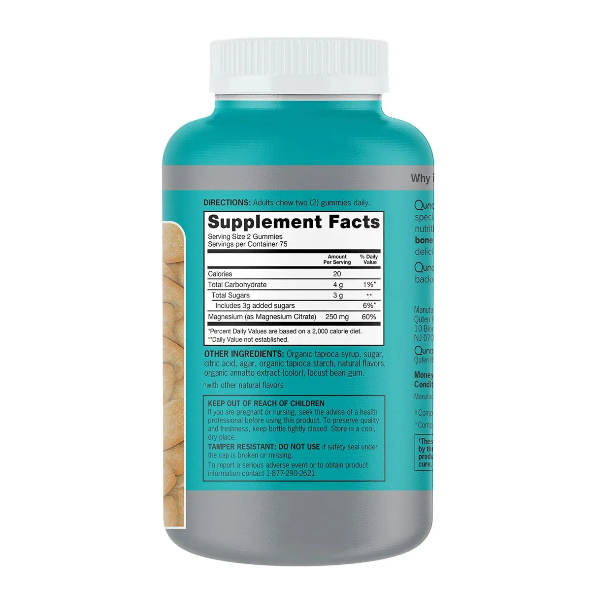 Kẹo Dẻo Qunol Magnesium Citrate 250mg 150 Viên Mỹ - Ảnh 3