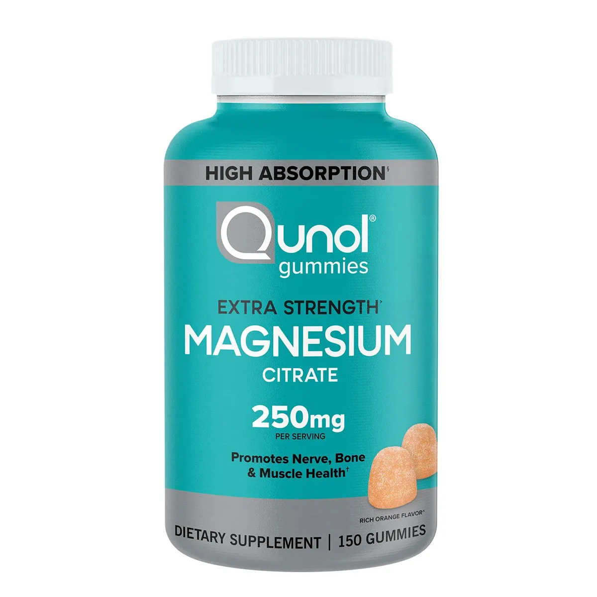 Kẹo Dẻo Qunol Magnesium Citrate 250mg 150 Viên Mỹ