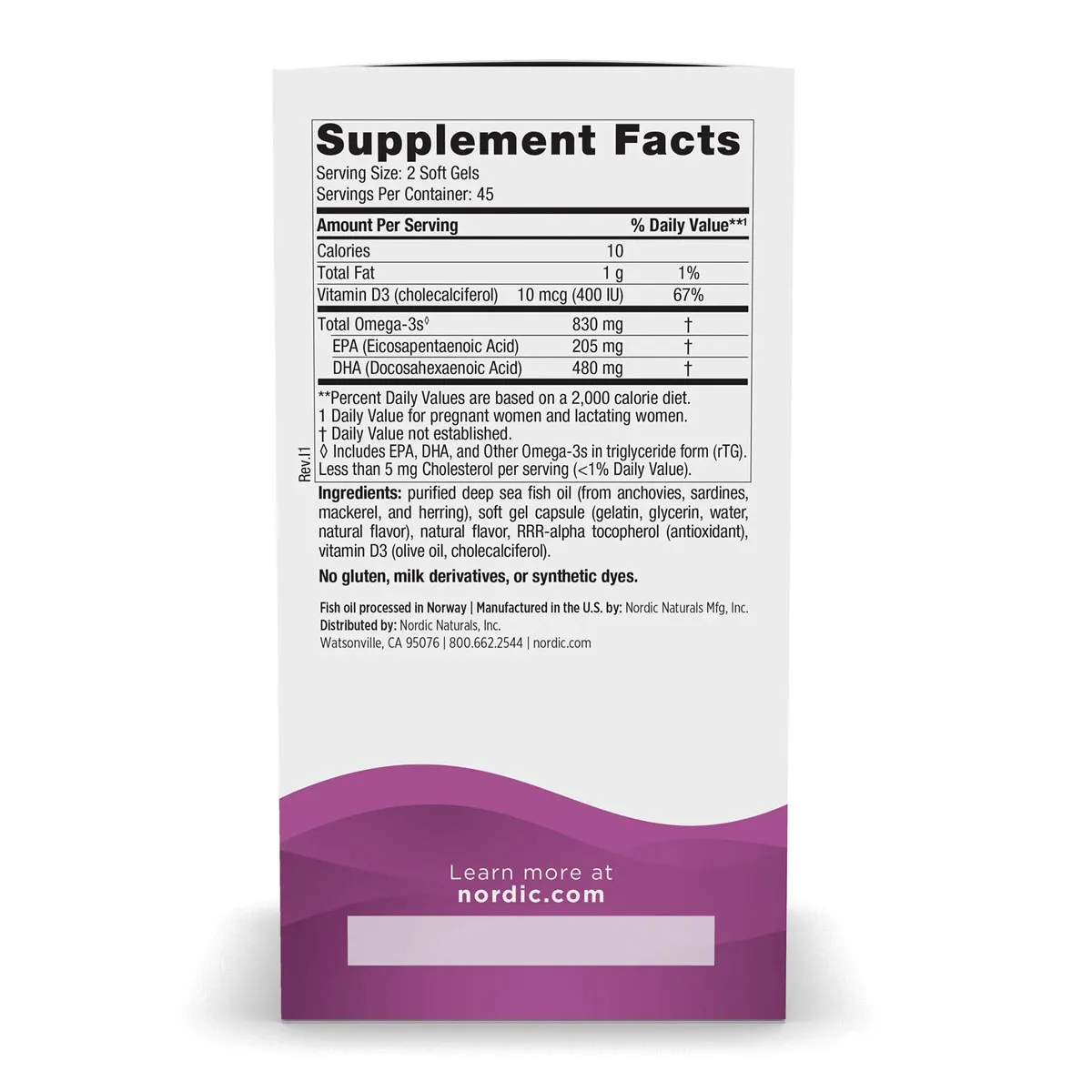 Viên DHA Prenatal Nordic Naturals Cho Bà Bầu 90 Viên Mỹ - Ảnh 3