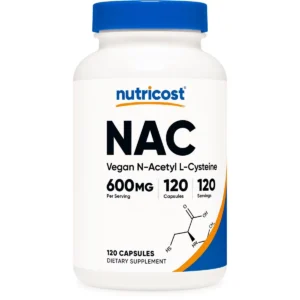 Viên NAC N-Acetyl L-Cysteine Nutricost 600mg 120 viên Mỹ