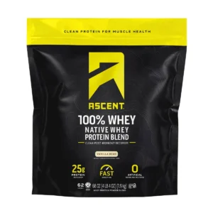 Whey Tăng Cơ Ascent 100% Native Whey Protein Vani Mỹ