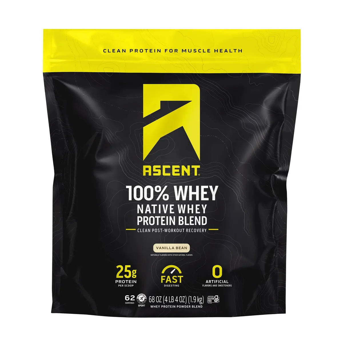Whey Tăng Cơ Ascent 100% Native Whey Protein Vani Mỹ